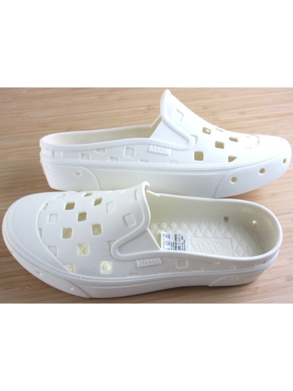 Vans Women's Slip On Mule Trek Marshmallow White Rubber Water Shoes Size 7.5 NIB - Picture 7 of 7